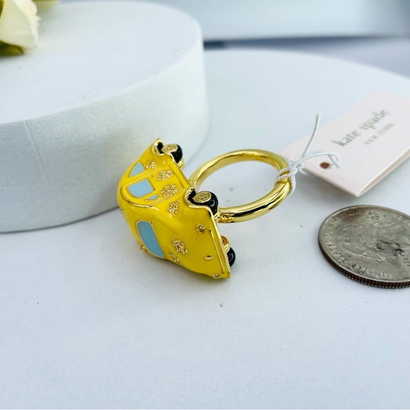 Kate Spade Off We Go Car Ring Size Of 6 - Picture 8 of 9